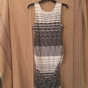 Athleta Midi Striped Tank Dress